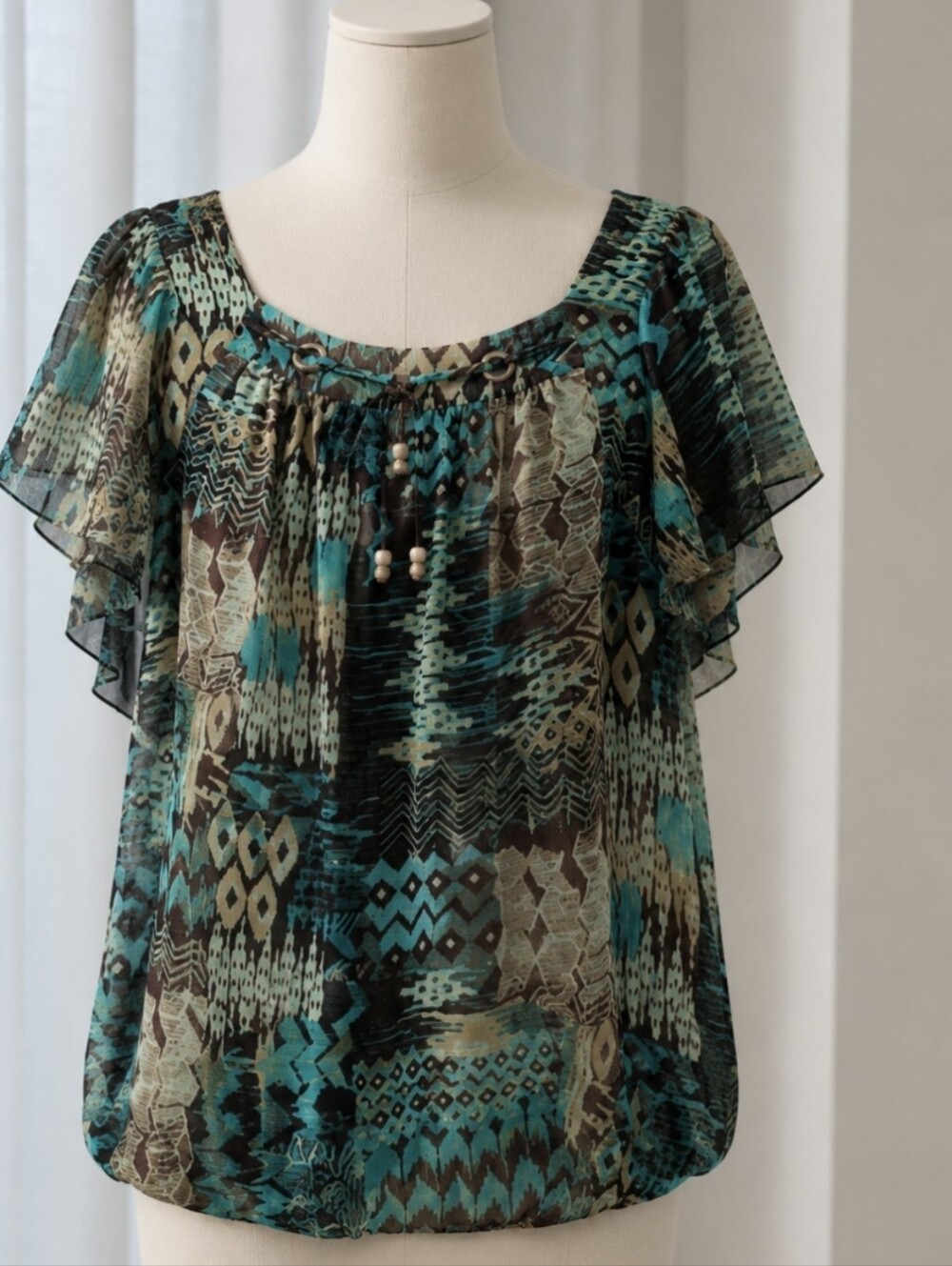 Zac & Rachel Multicolor Patterned Blouse